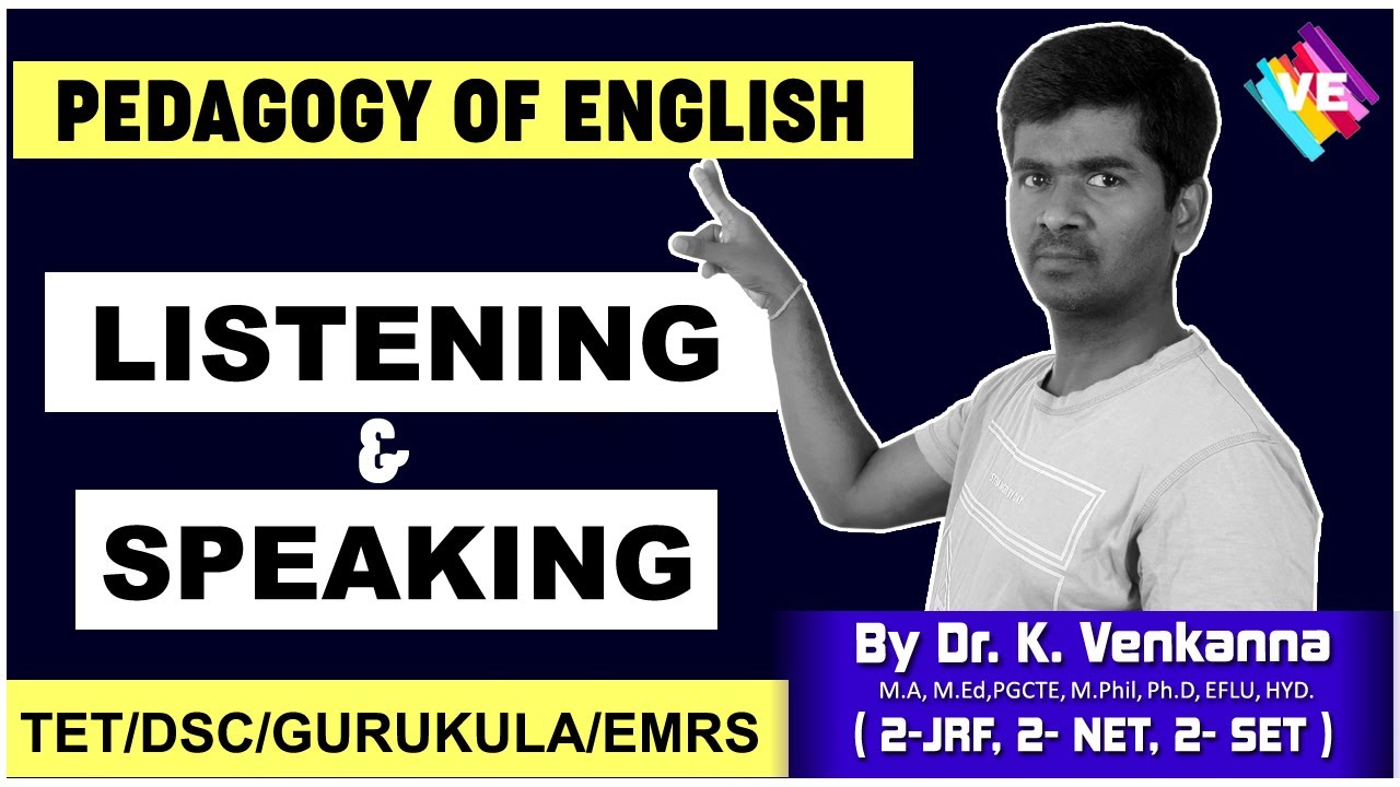 Аудирование и разговорная речь I Педагогика английского языка I TET/DSC/GURUKULA/EMRS/KVS/NVS I V...