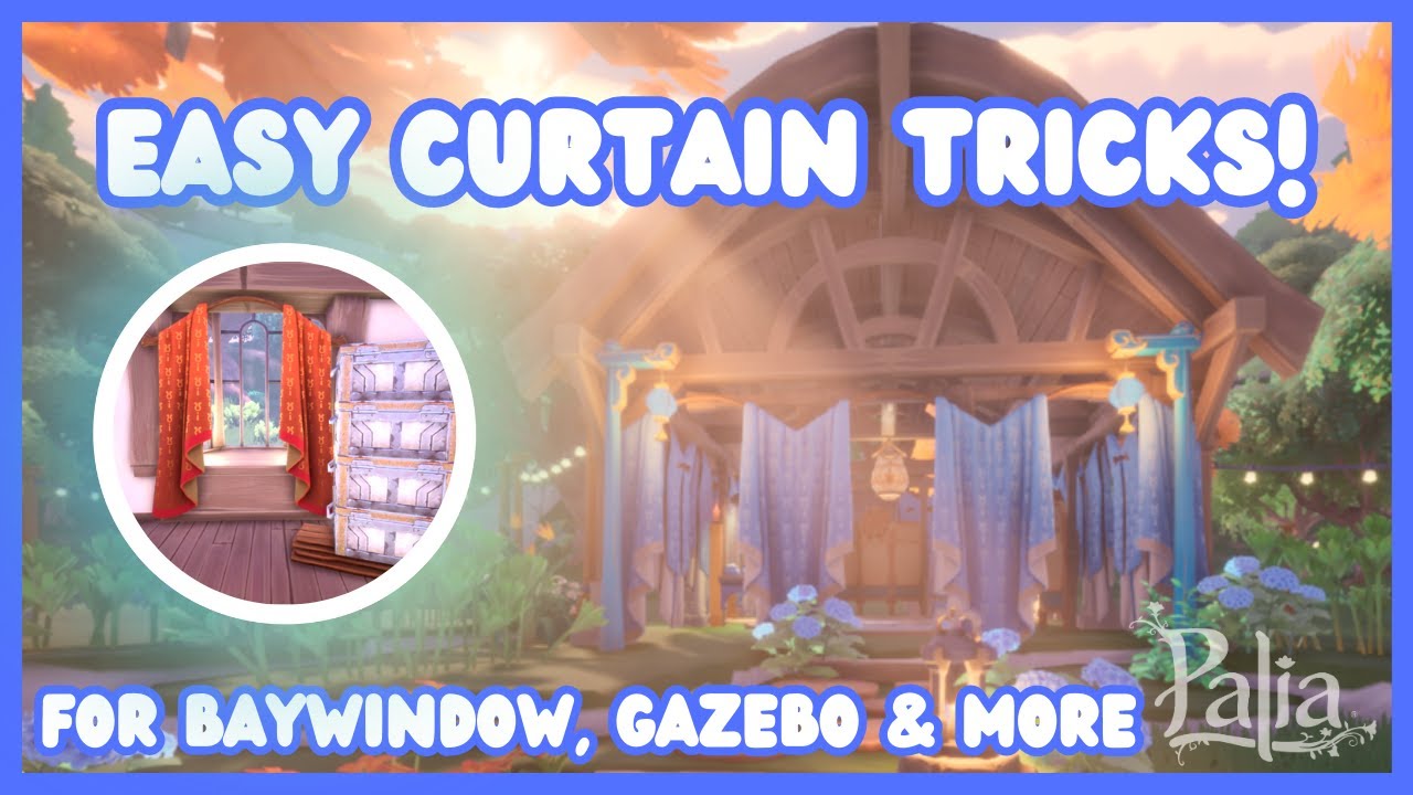 Palia Curtain Magic: Easy Tips & Tricks for Hanging Curtains in a Baywindow, Gazebo & More!