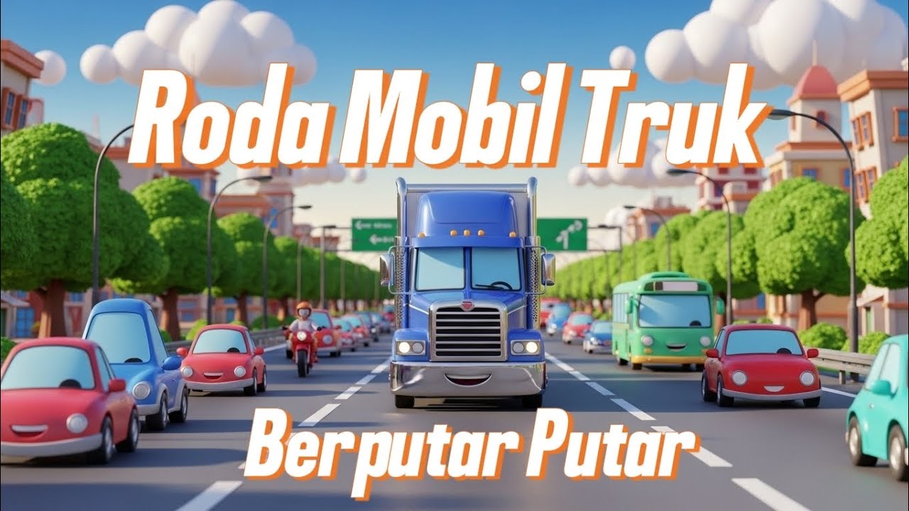 RODA MOBIL TRUK Berputar Putar | Animasi | Lagu Anak Terpopuler