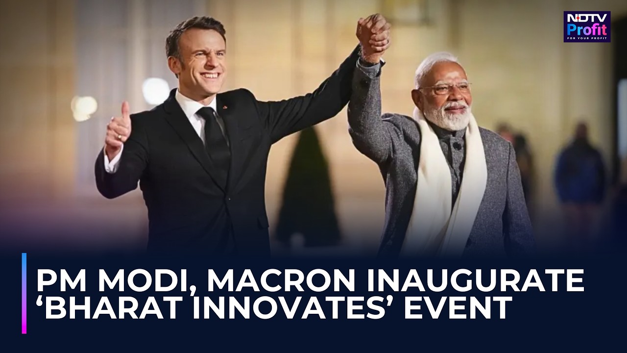 PM Modi In France | PM Modi & President Macron Innaugurate 'Bharat Innovates' Event