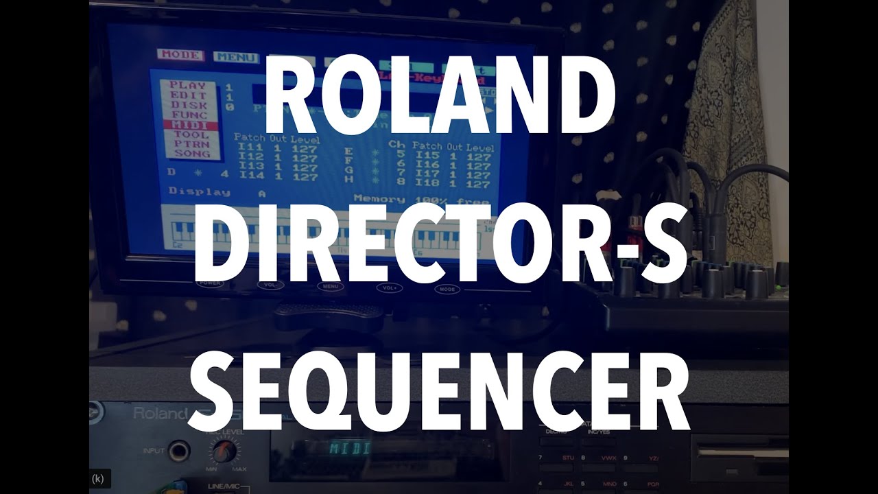 Roland Director-S Sequencer for S-550 Sampler
