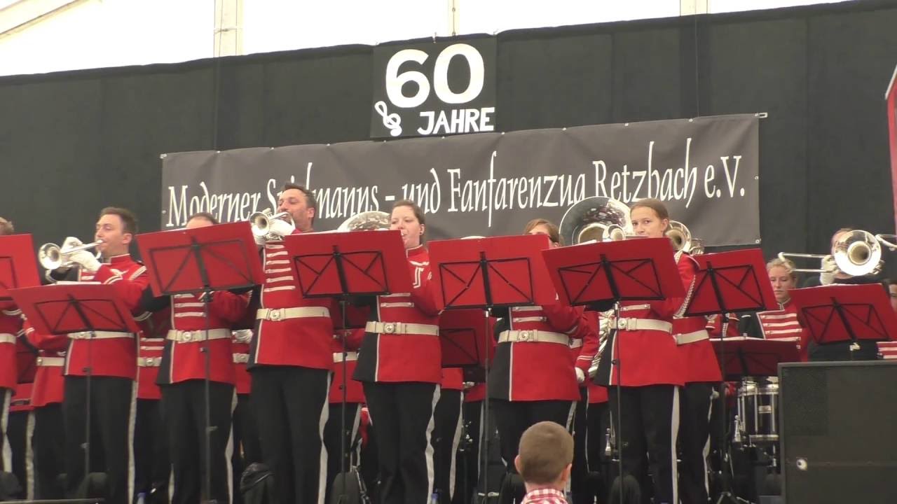 1200 Jahre Retzbach, der Spielmannszug zeigt sein Können