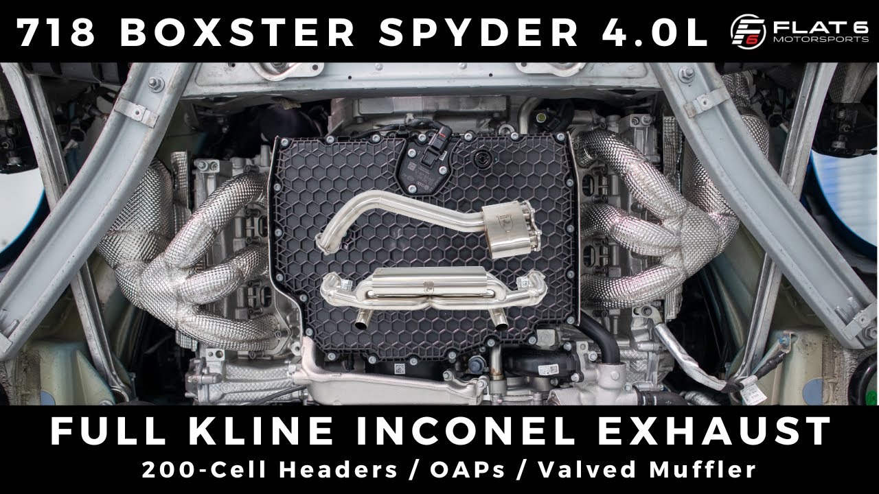 Full Kline Inconel Exhaust for the 718 Spyder 4.0L