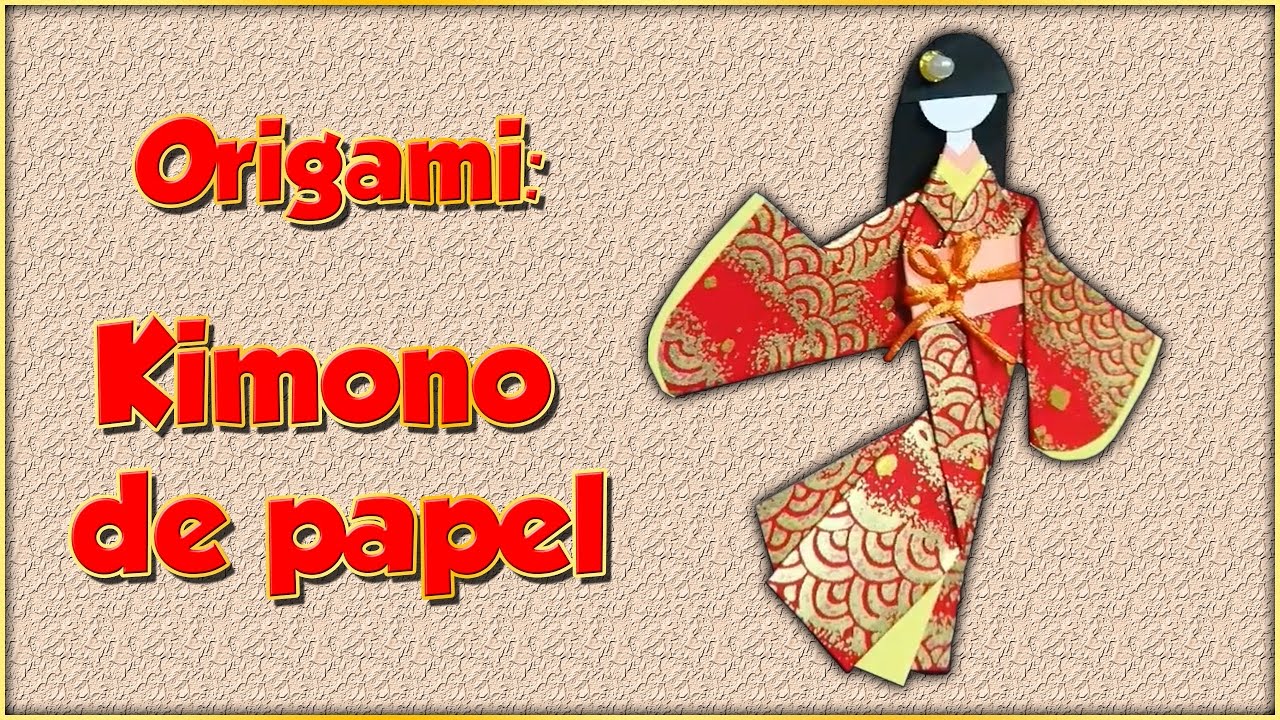 kimono de papel de Origami
