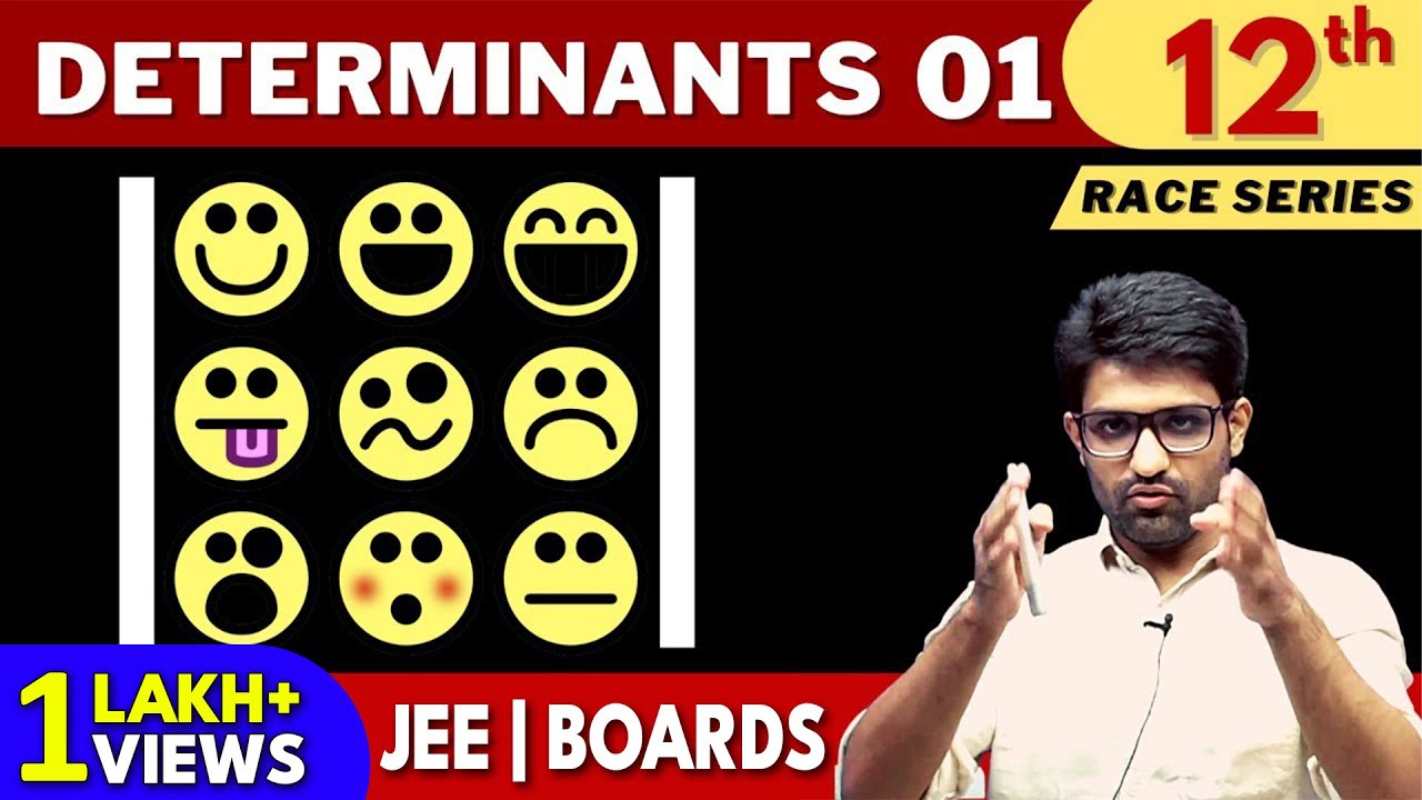 Determinants 01 | CLASS 12 | JEE | NDA | BITSAT | RACE SERIES | Aman Sir Maths | Bhannat Maths
