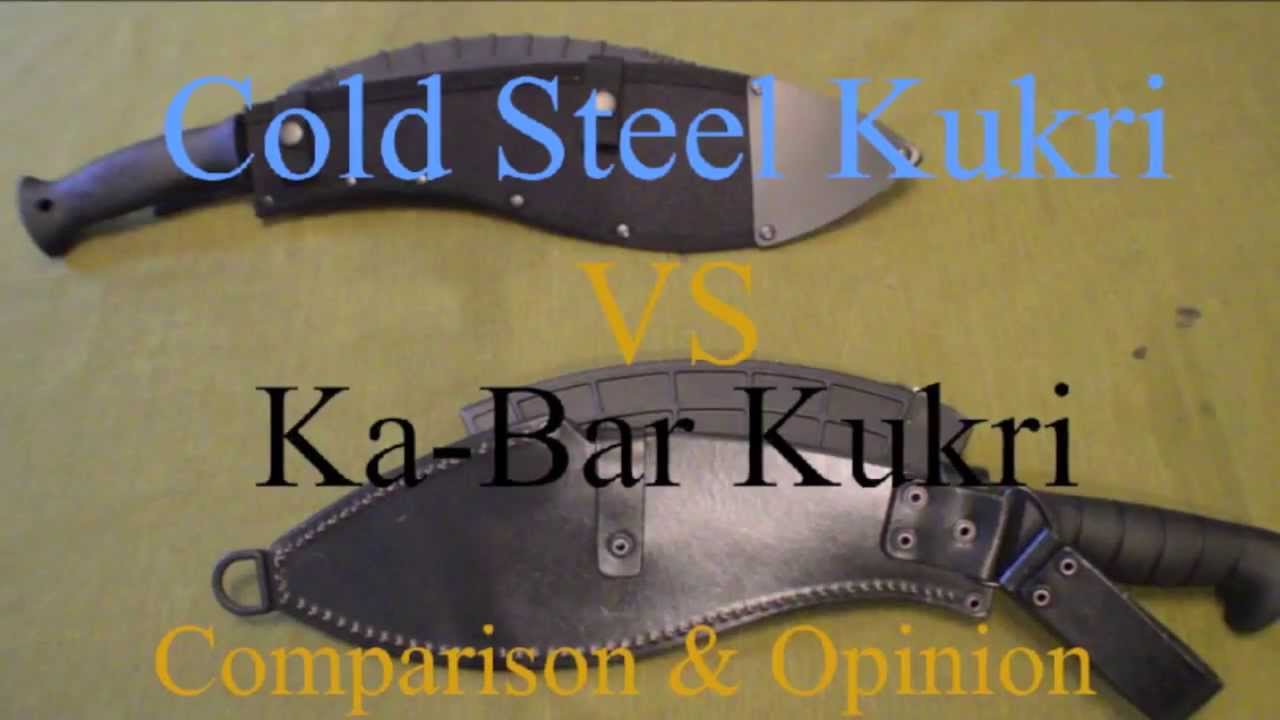 Cold Steel Kukri vs Ka-Bar Kukri review and opinion.
