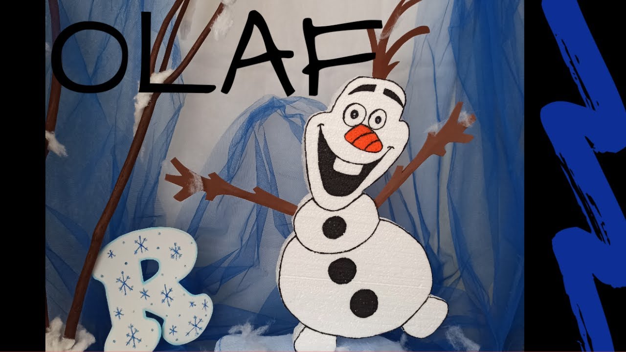 ELABORACIÓN de  OLAF de 50cm RECICLANDO, MOLDES EN LA CAJA DE DESCRIPCIÓN DEL VÍDEO.