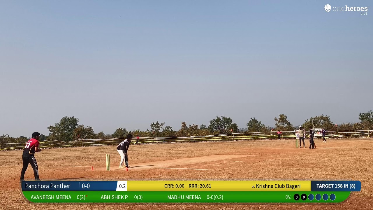 Krishna Club Bageri Vs Panchora Panthers | Meena Premier League Season 3 | Live Cricket