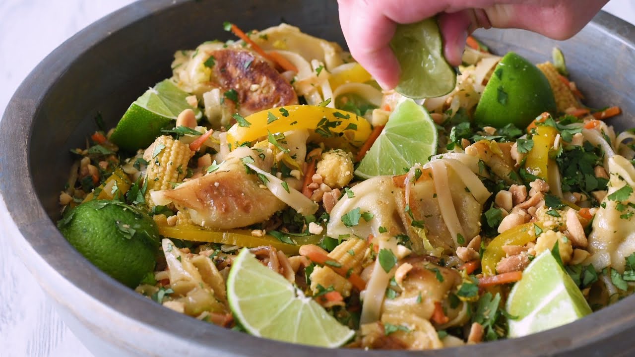 Vegan Potsticker Pad Thai