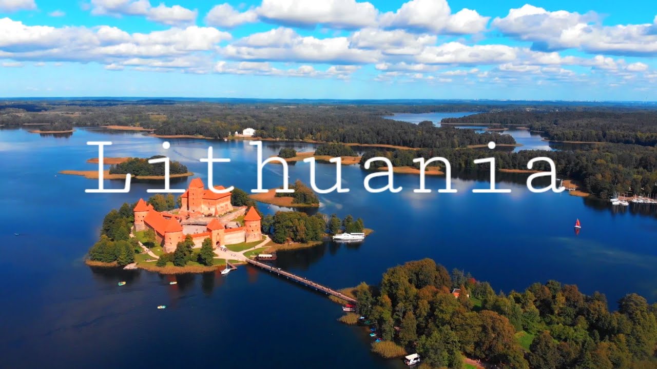 4k Drone Footage - Bird's Eye View of Lithuania, Europe - Relaxation Film with Calming Music 🎶