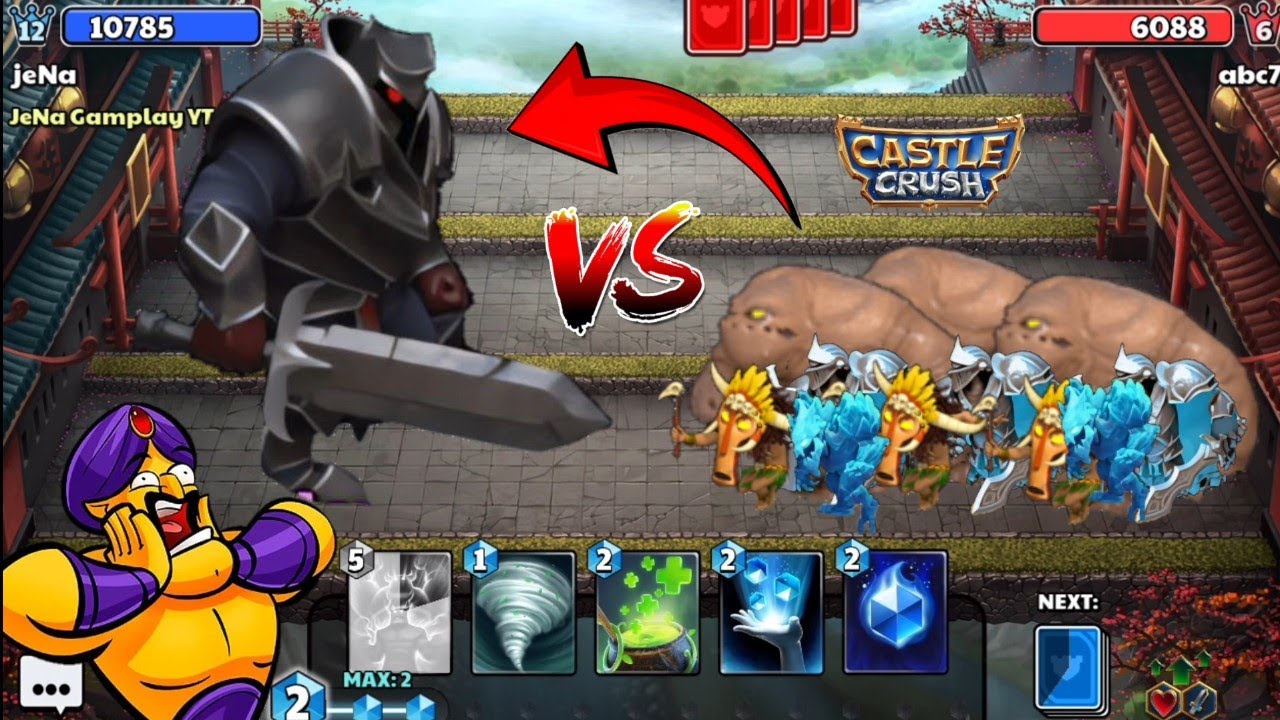 Monster Size Epic Black Knight Heavy Rush Fight! Castle Crush
