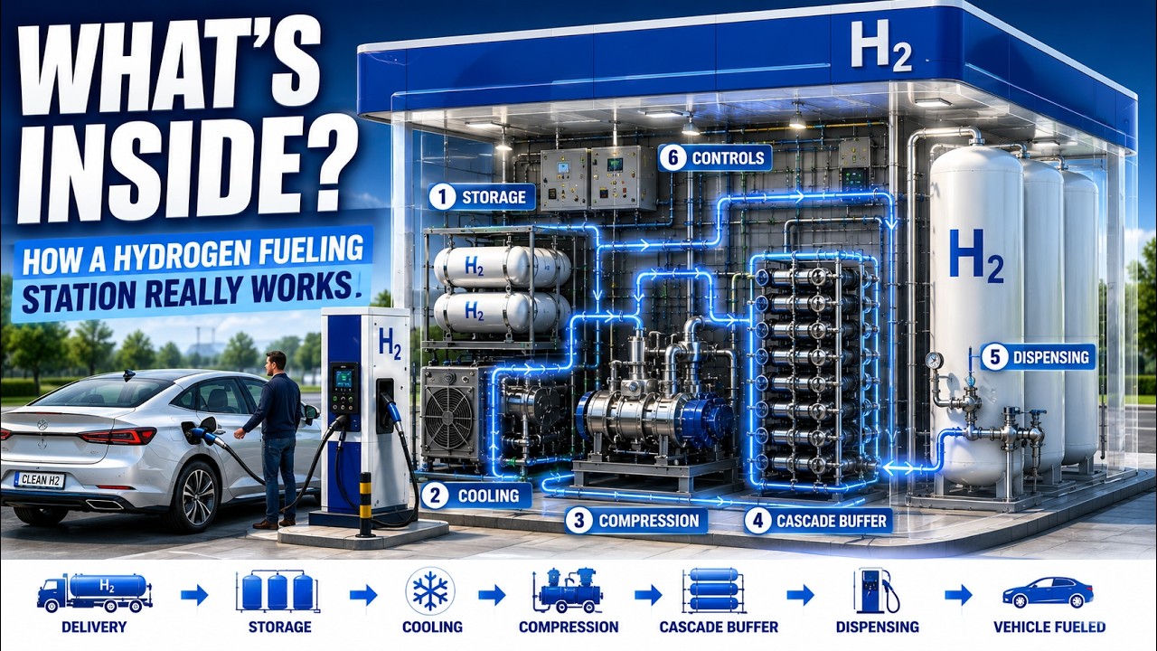 How a Hydrogen Fueling Station Actually Works Inside the Hidden Infrastructure