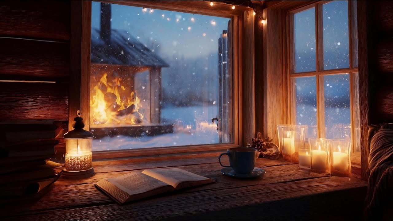 Night Frame | Fire Inside, Fire Across the Snow (2 Hours)