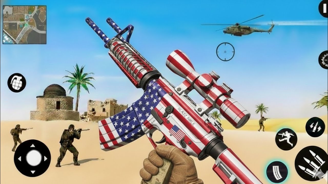 FPS Robot Shooter Strike Anti-Terrorist Shooting🚁🪂 New #2026​ Update  Android GamePlay