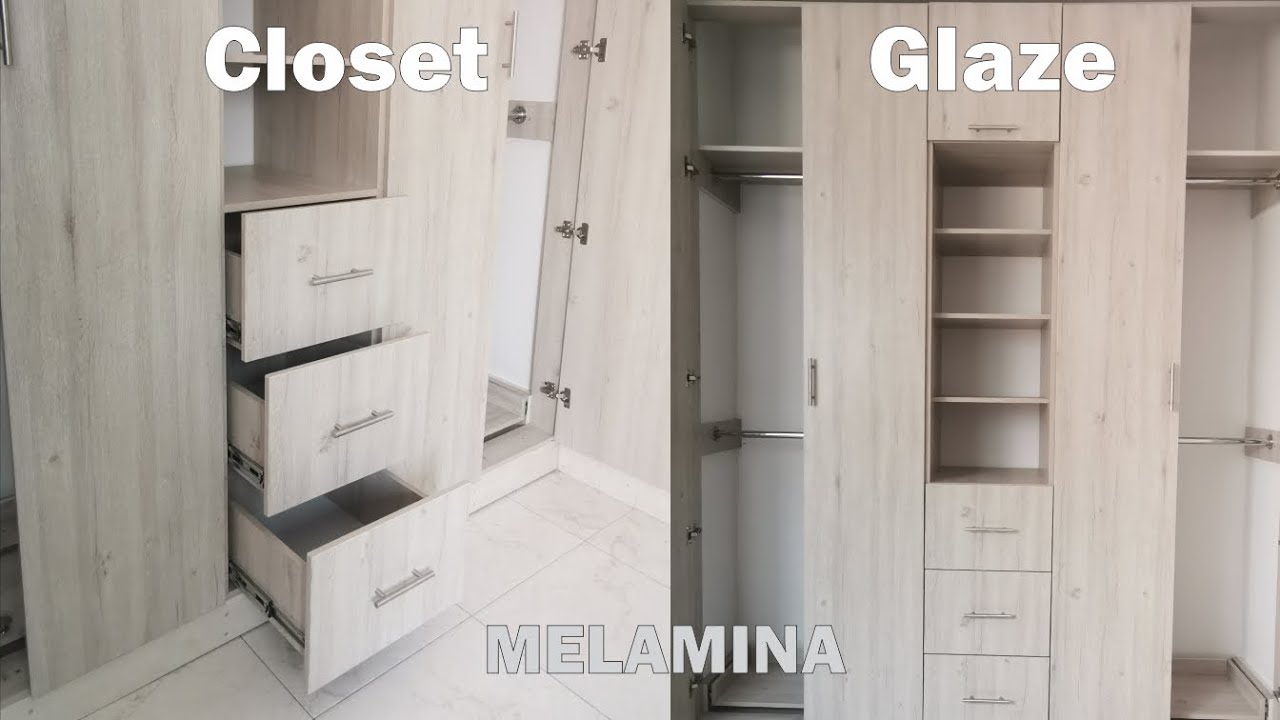 Closet Glaze en melamina sencillo y práctico
