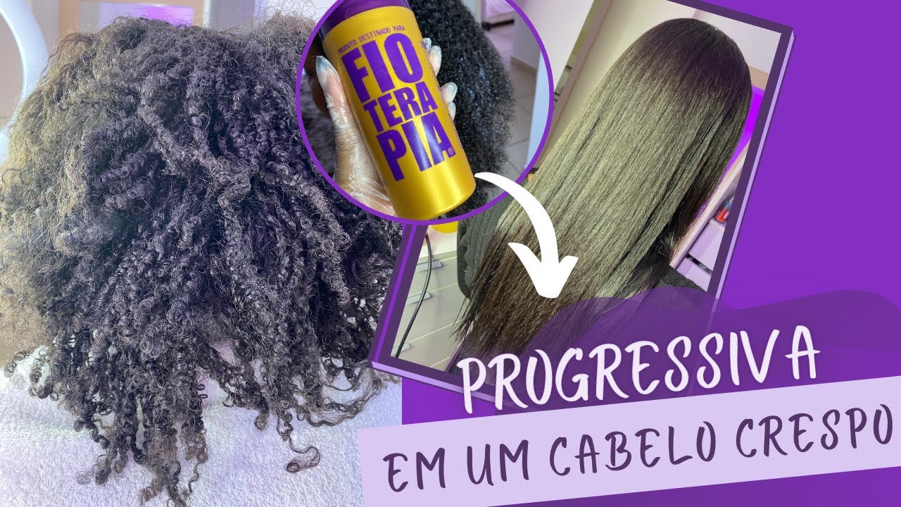 Fazendo progressiva em um cabelo crespo | Fioterapia Everk