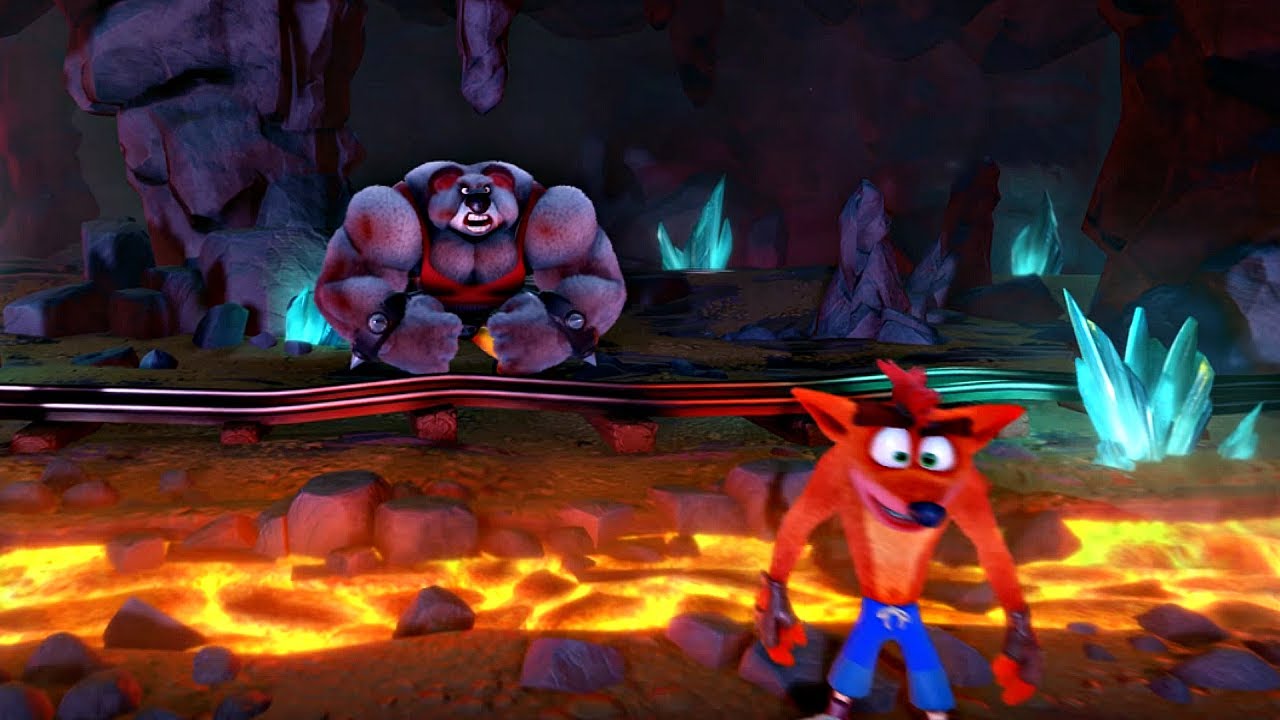 Crash Bandicoot N Sane Trilogy - Koala Kong Boss Fight #3 The Bodybuilder (PS4 Pro)