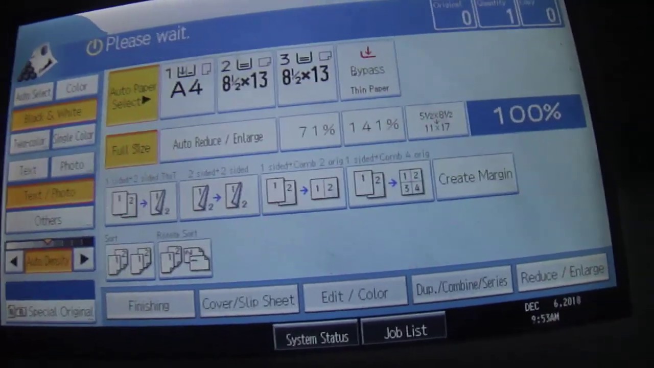 Ricoh MP C6501 error Toner cartridge Empty - Máy Ricoh MP C6501 báo lỗi toner cartridge emtry