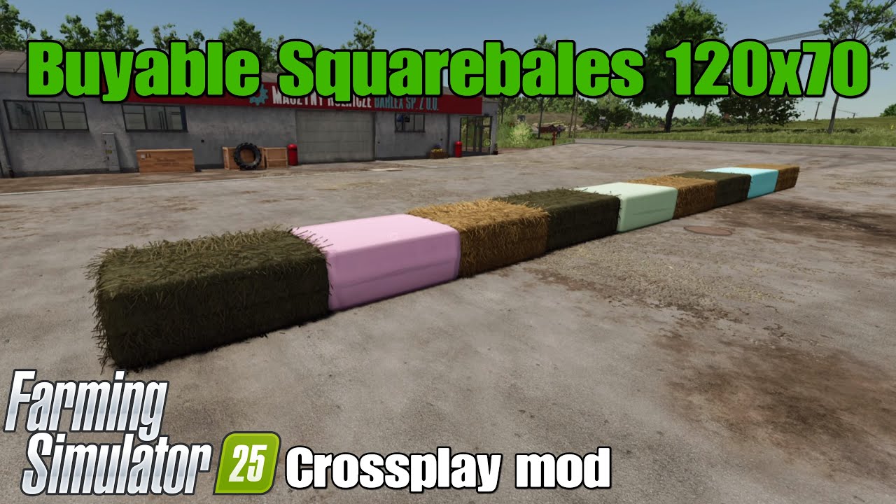 Buyable Squarebales 120x70 / FGS25 crossplay mod