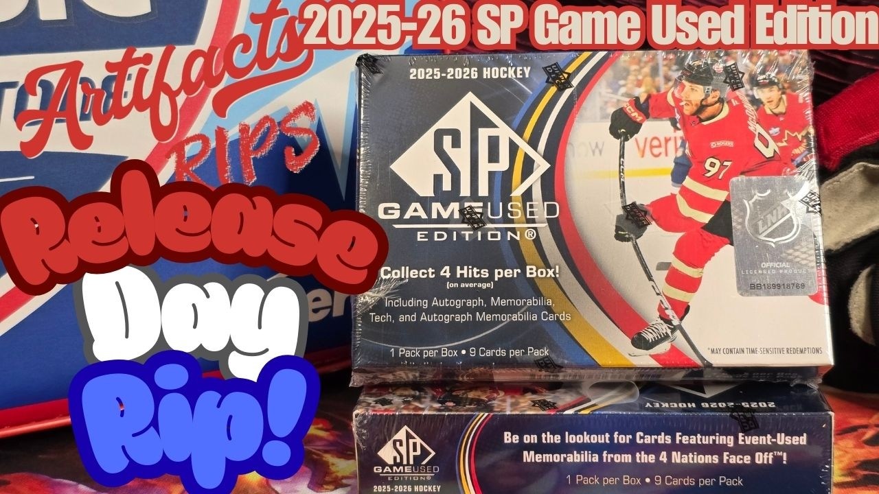 SP Game Used Hockey 2025-26 Edition Release Day Rip featuring 2 Hobby Boxes by Artifacts Rips