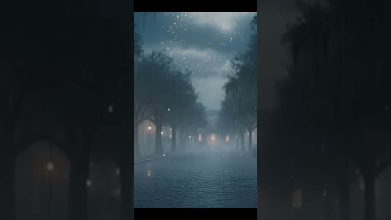 Magical Rainy Night in Savannah 🌙✨ | Relaxing Mini Escape #shorts #sleepmusic
