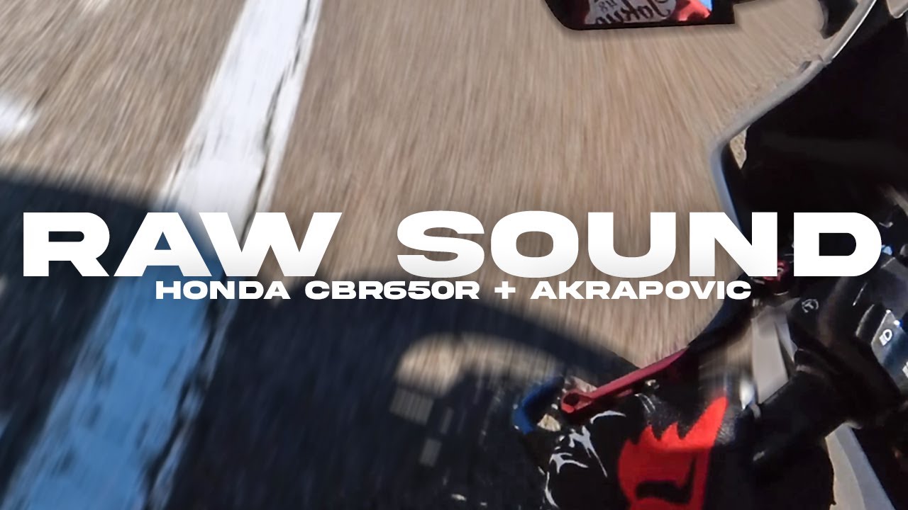 HONDA CBR650R + AKRAPOVIC RACING LINE | RAW SOUND (POV) 4K