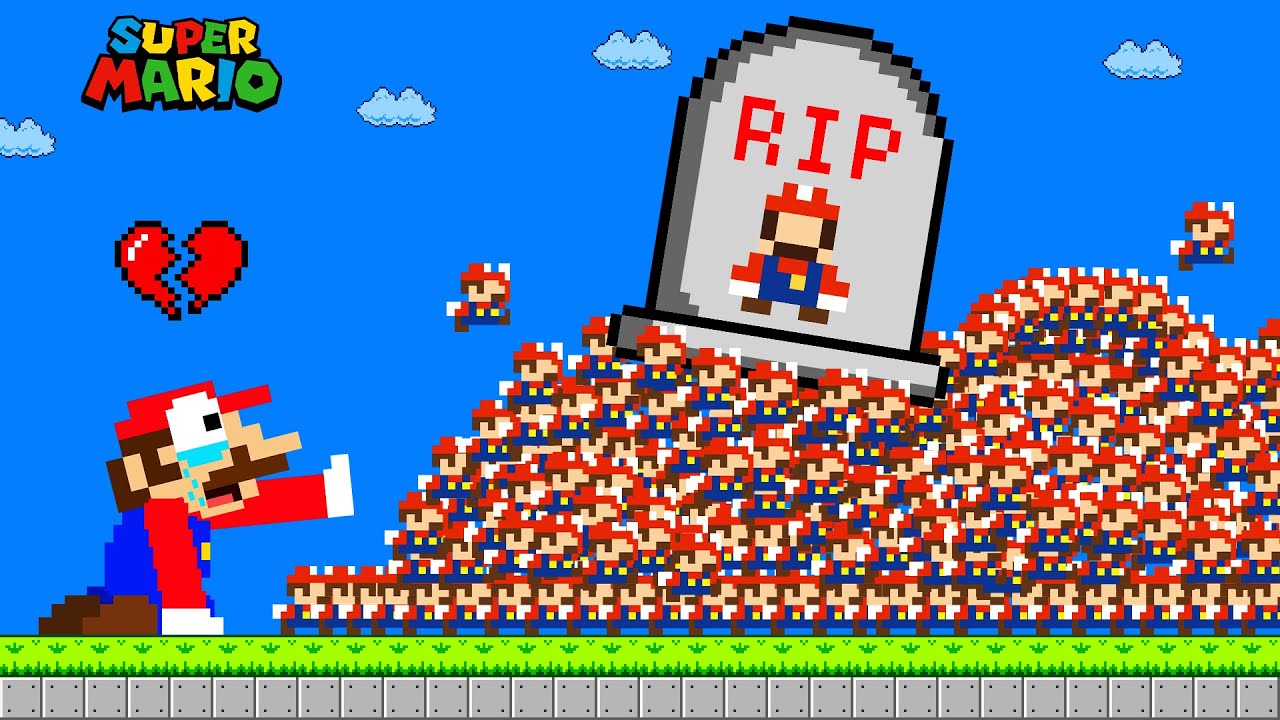 Super Mario bros but R.I.P 1.000.000 Tiny Mario | SAD STORY