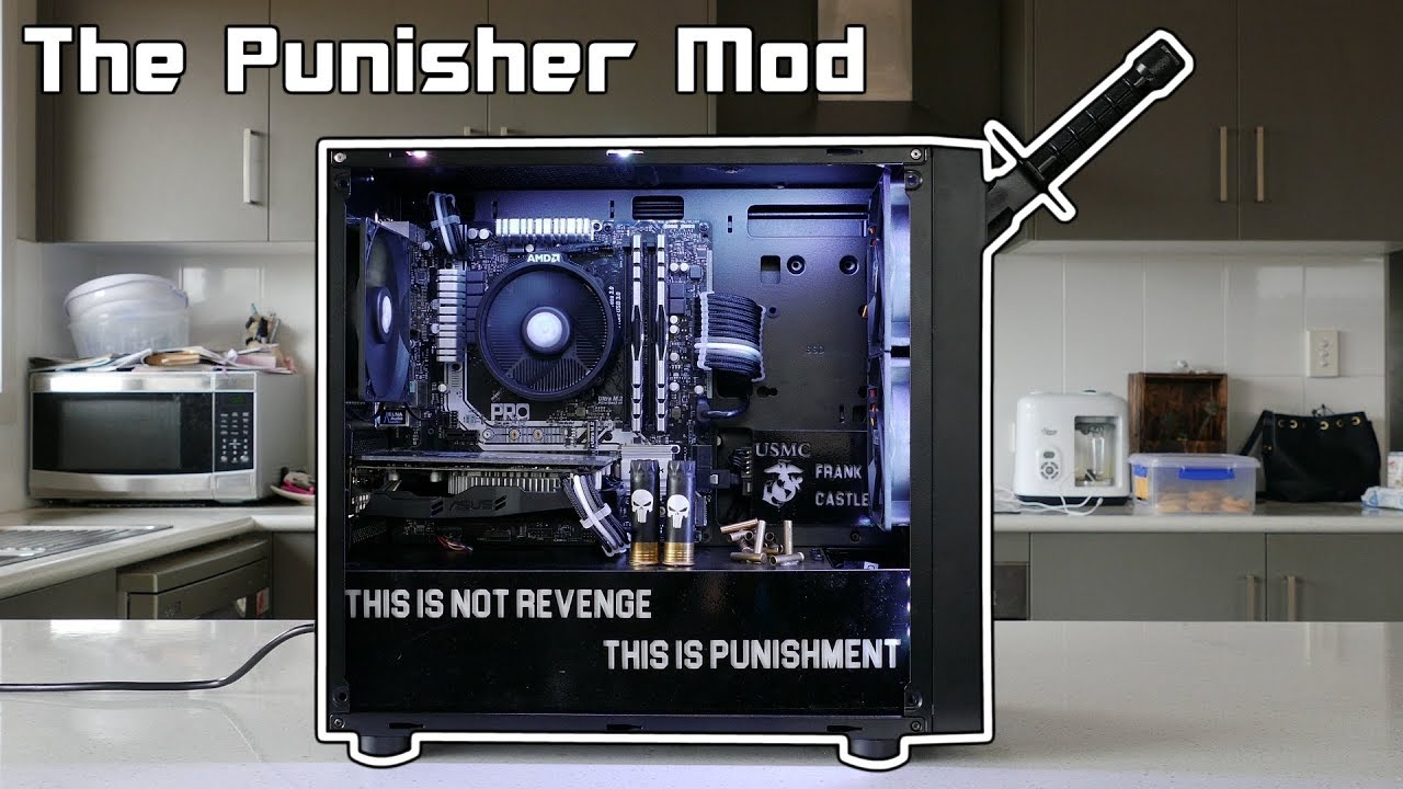 The Punisher Thermaltake H18 Case Mod