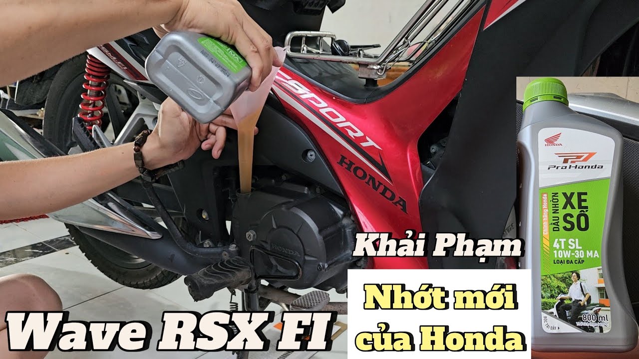 Honda WAVE RSX chạy tới 3.500KM mới thay nhớt sẽ như nào? nhớt Honda chai mới. Khải Phạm #wave #110