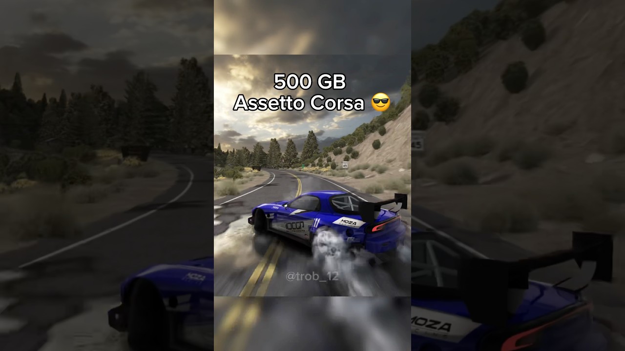Assetto Corsa with Mods 😱 #assetto #assettocorsa #simracing #drift #mods #fyp #shorts