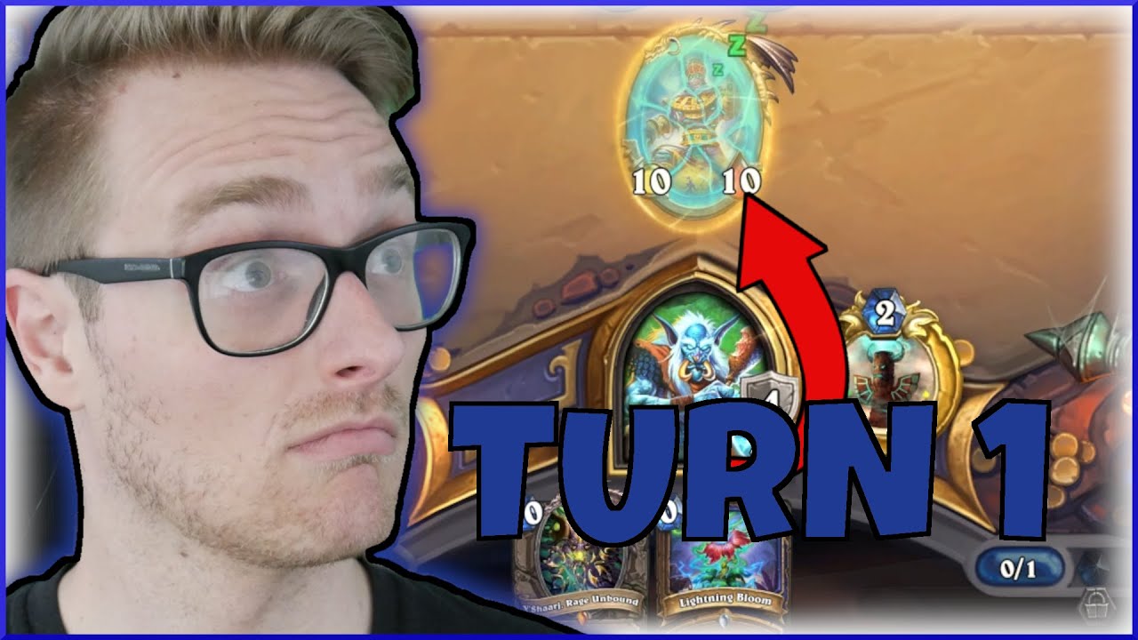 Turn 1 in Modern Hearthstone.