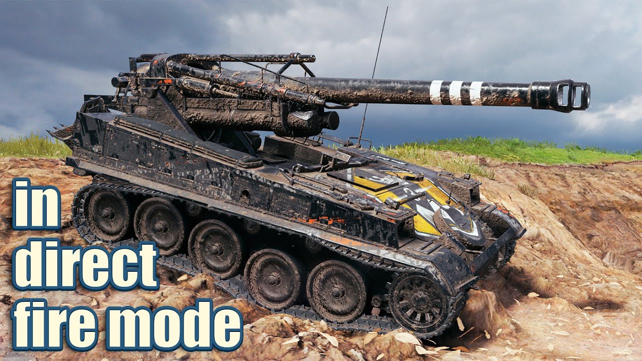 Арта AMX 13 F3 AM хороша в режиме прямой наводки )) World of Tanks