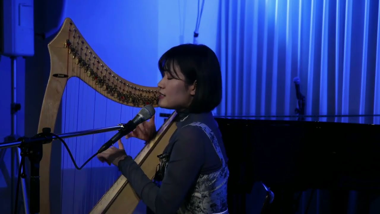 【ハープ弾き語り】『見上げてごらん夜の星を/坂本九』-『A Little Star(Sukiyaki)/Sakamoto Kyuu』-harp performance