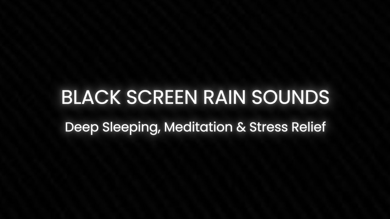 8 Hours Relaxing Black Screen Rain Sounds for Deep Sleep🌧️ | Rahatlatıcı Siyah Ekran Yağmur Sesi🌧️