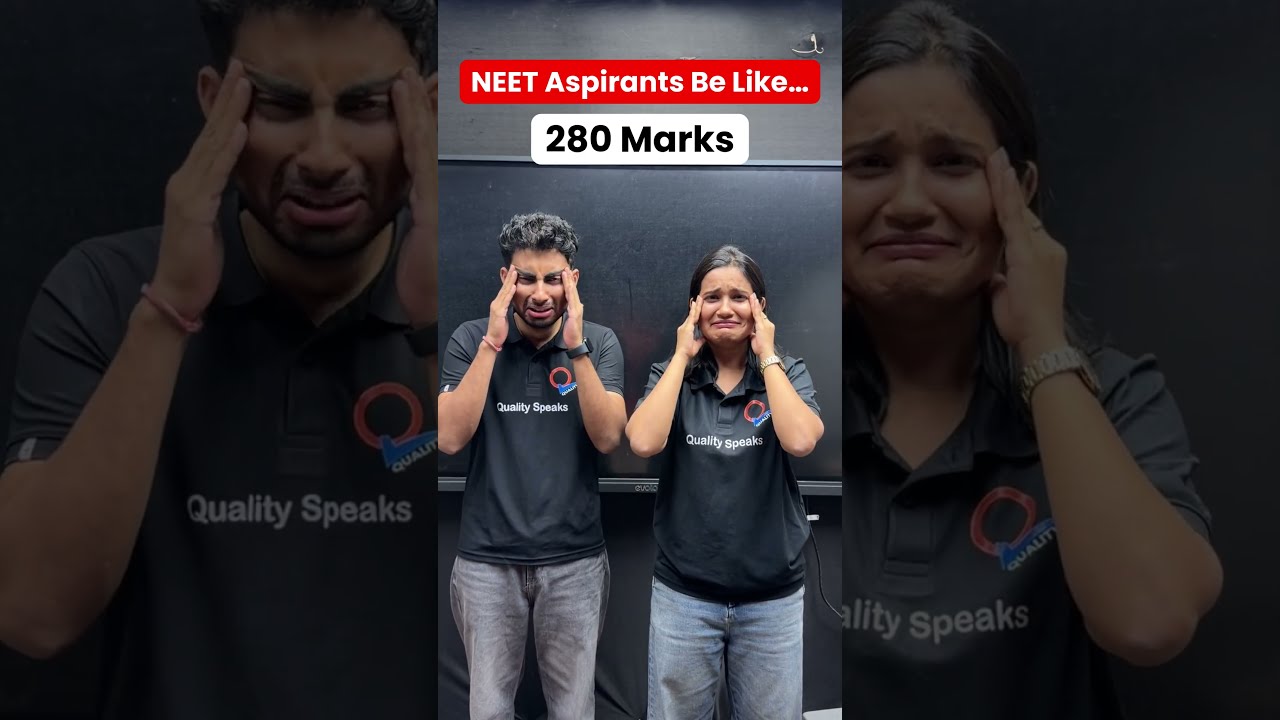 NEET Aspirant reaction vs marks #NEET #aspirants #nta