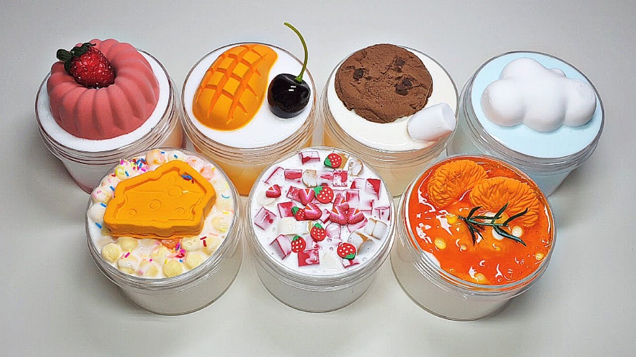 🍊 아 진짜 너무 좋거든요... 토피 슬라임 후기! / 본품 서비스도 받았당 / slime review / スライムレビュー / 인스타 슬라임 / 점섞슬 / 음식 슬라임 / 박뮤즈