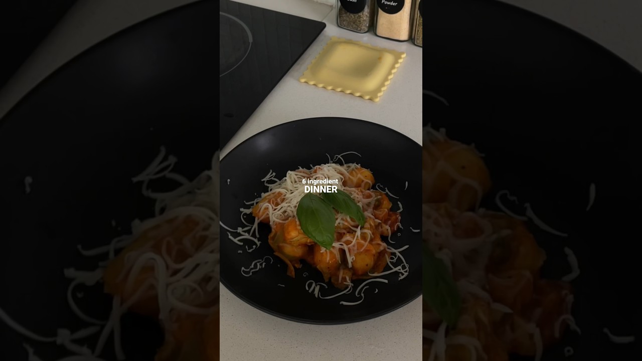 Easy 6 ingredient dinner idea🍝 #dinnerinspo #dinnerrecipe