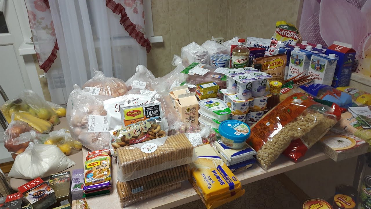 Закупка продуктов на месяц декабрь на 15 000 рублей