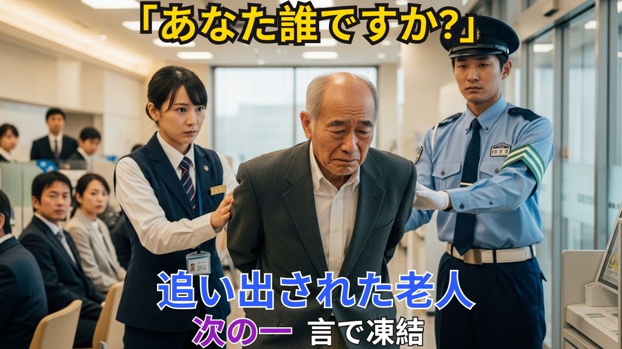 【スカッと】「あなた誰ですか?」追い出された老人。「...頭取に繋いで」【シニア】