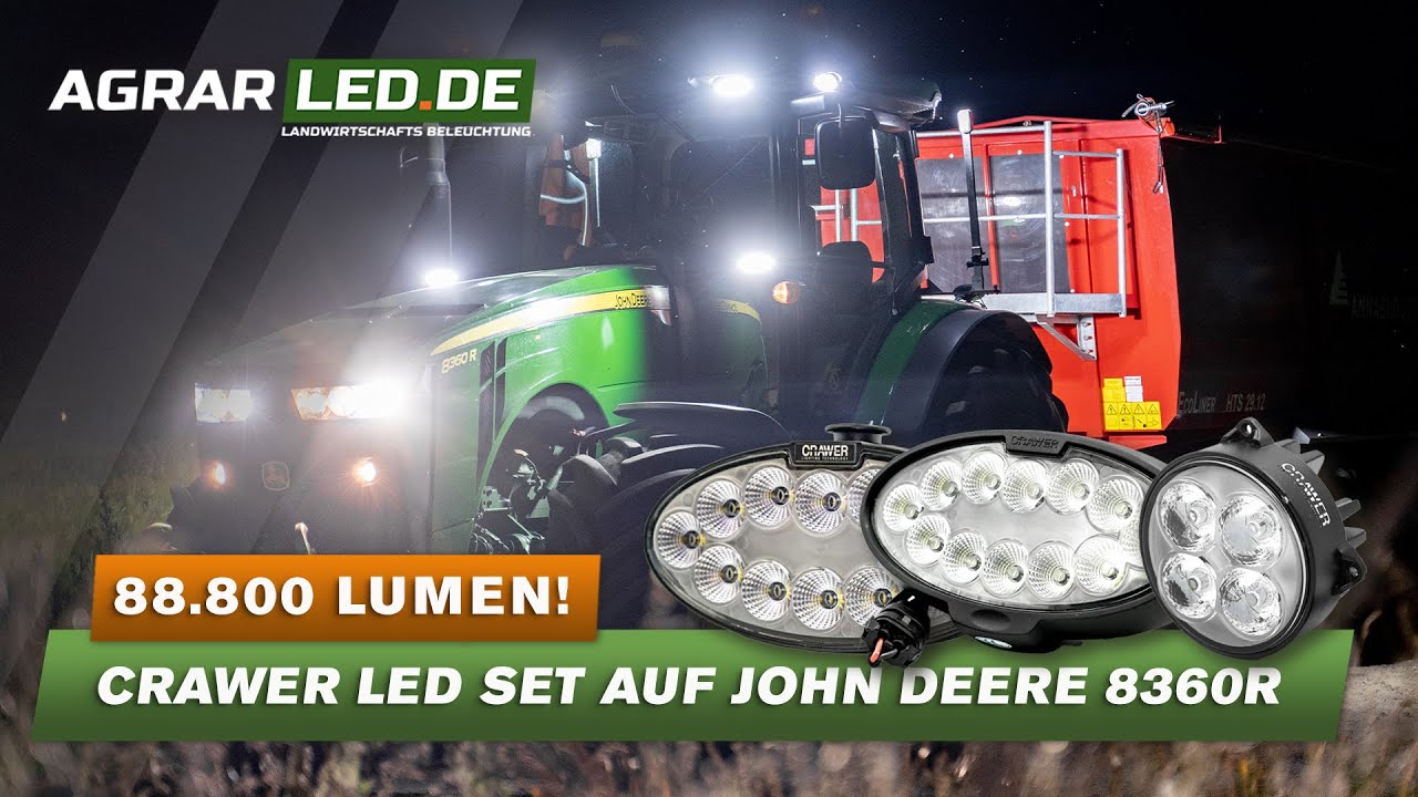 Crawer LED Set für John Deere 8360R in Dänemark | Agrarled.de