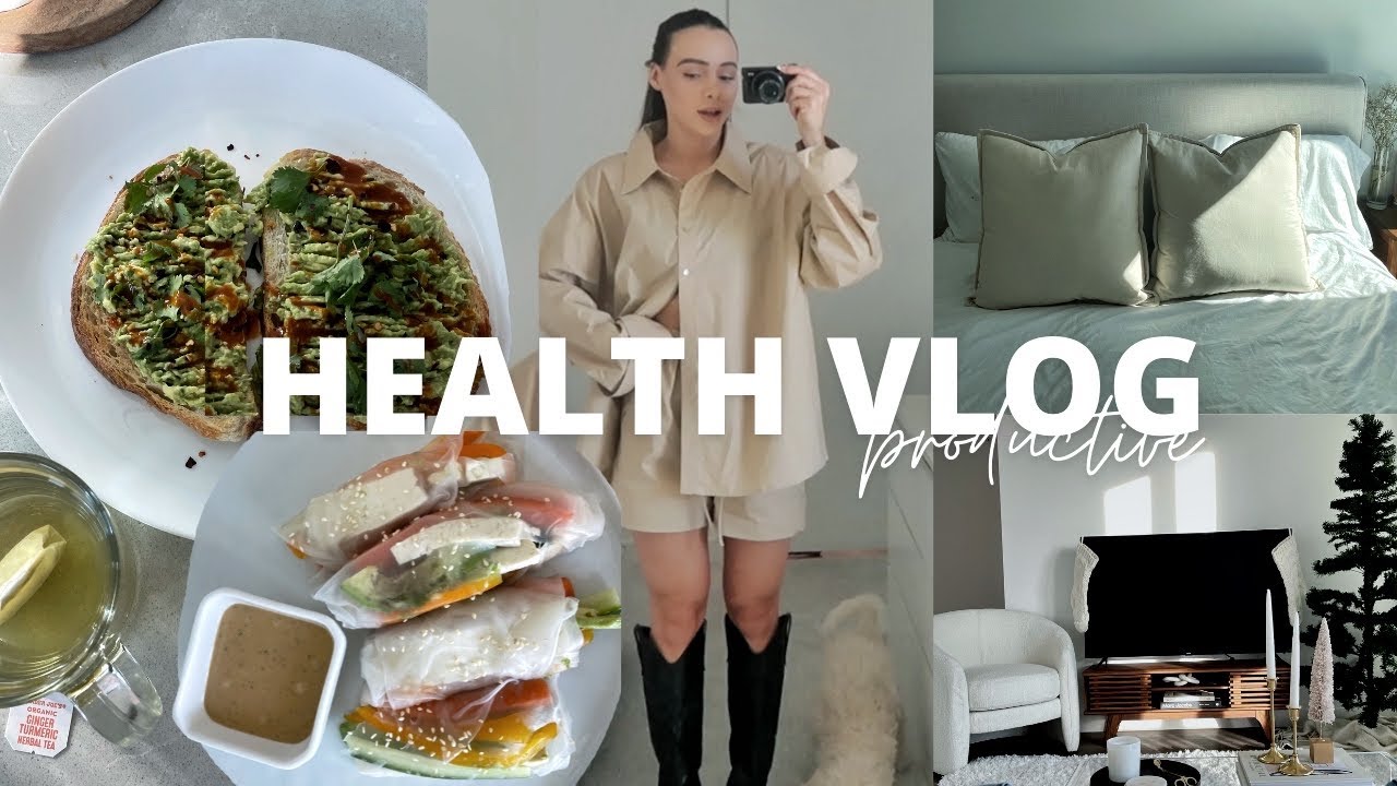 HEALTH VLOG: Getting back into routine, Productive weekend, Full arm workout & Healthy Lunch Ideas