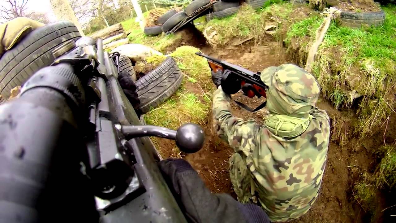 Trench Attack -1st Person Airsoft Commentary