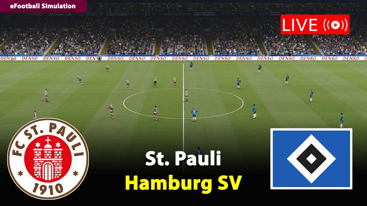 🔴Live- St Pauli gegen Hamburg SV | Bundesliga 2025/26 | eFootball PES21 Simulation