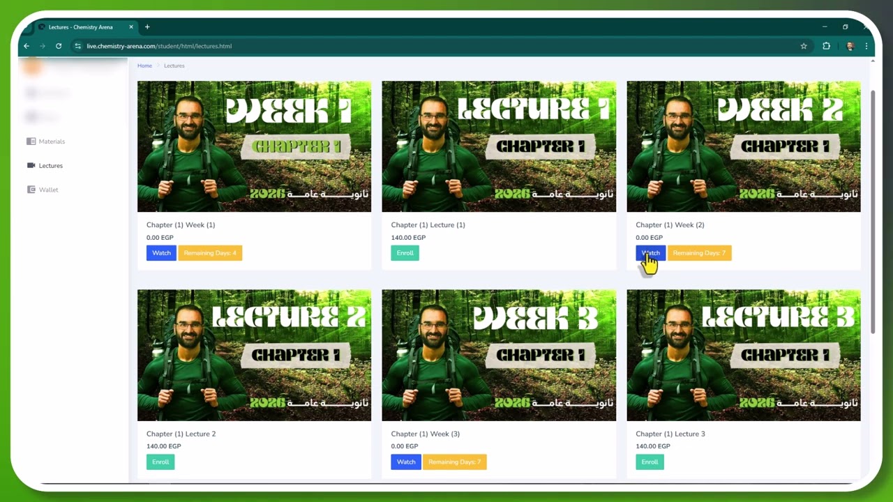 Chemistry Arena - Website Intro