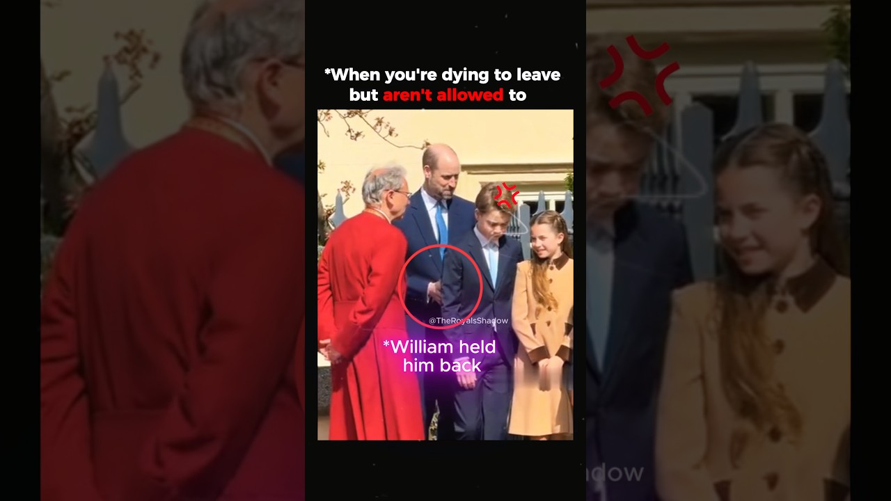 You're dying to leave but aren't allowed #PrinceWilliam #PrinceGeorge #PrincessCatherine #royals