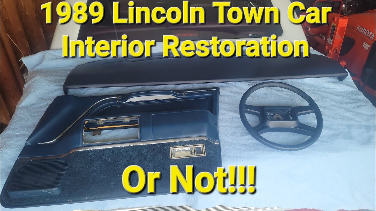 1989 Lincoln Town Car Signature Series Special Edition Interior Restoration