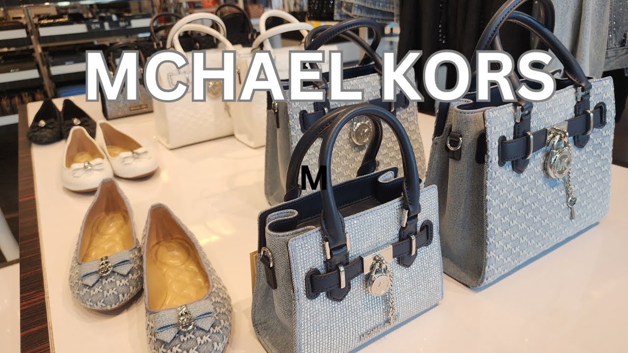 MICHAEL KORS OUTLET | HAMILTON MEDIUM LOGO EMBOSSED WASHED DENIM SATCHEL | HANDBAGS | CROSS BODYBAGS
