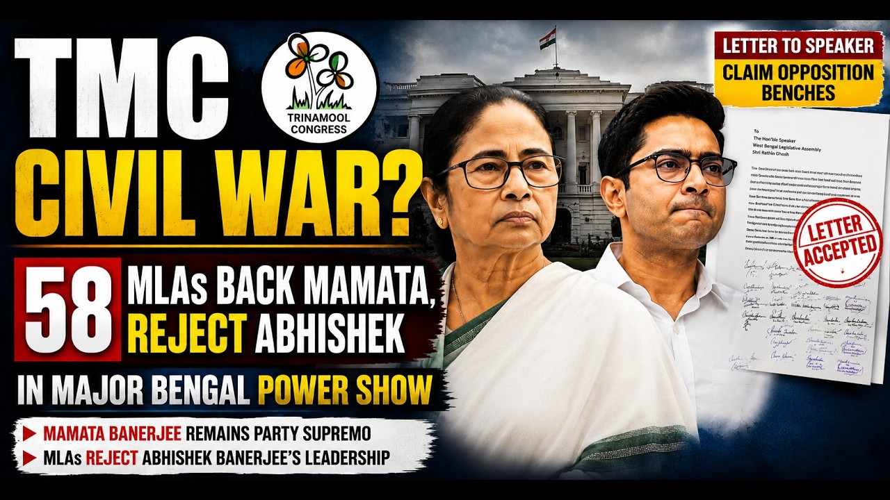 TMC Civil War? 58 MLAs Back Mamata, Reject Abhishek in Major Bengal Power Show