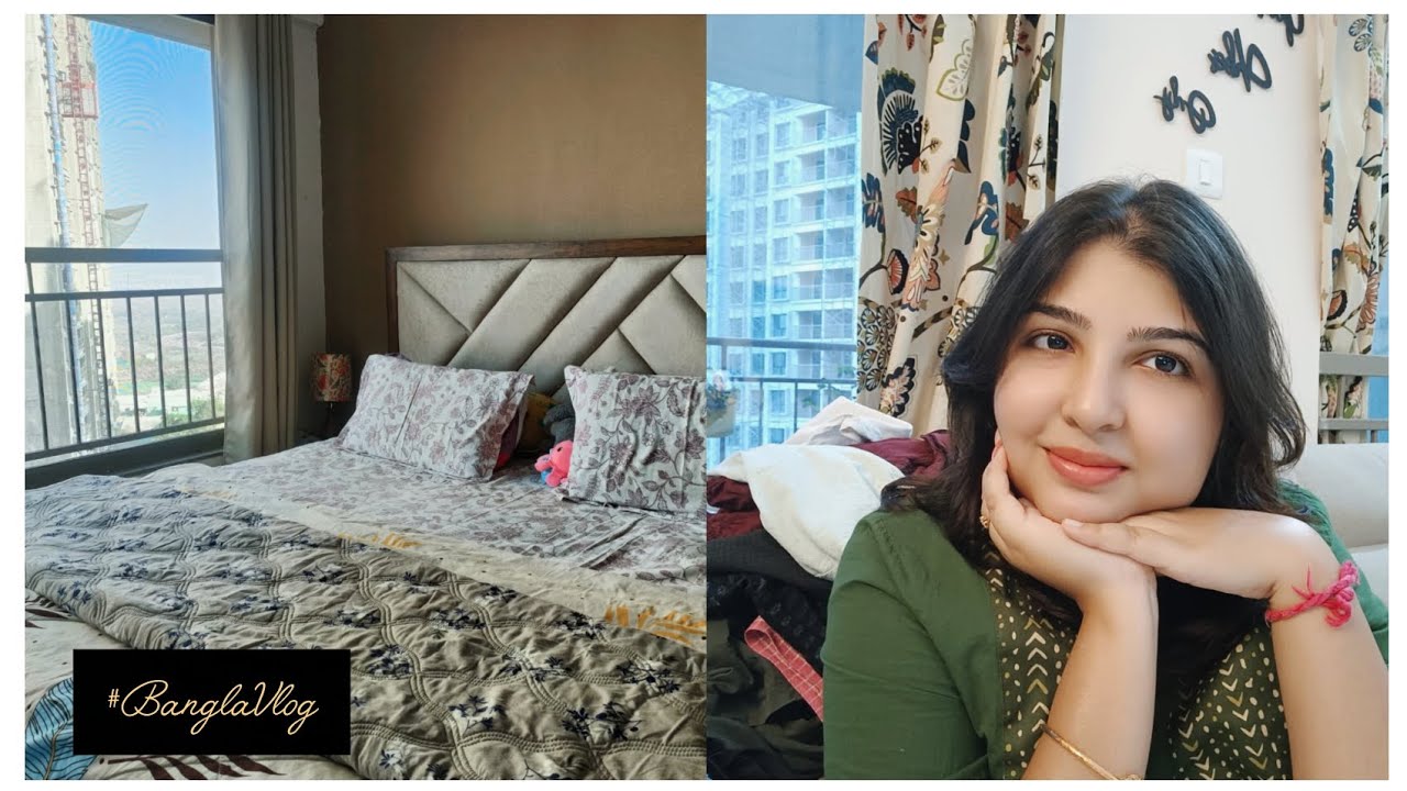 Chhutir Din a Akai Full flat Organise korlam 💕💕💕| Nikita Sanyal. #banglavlog #punevlogger #trending
