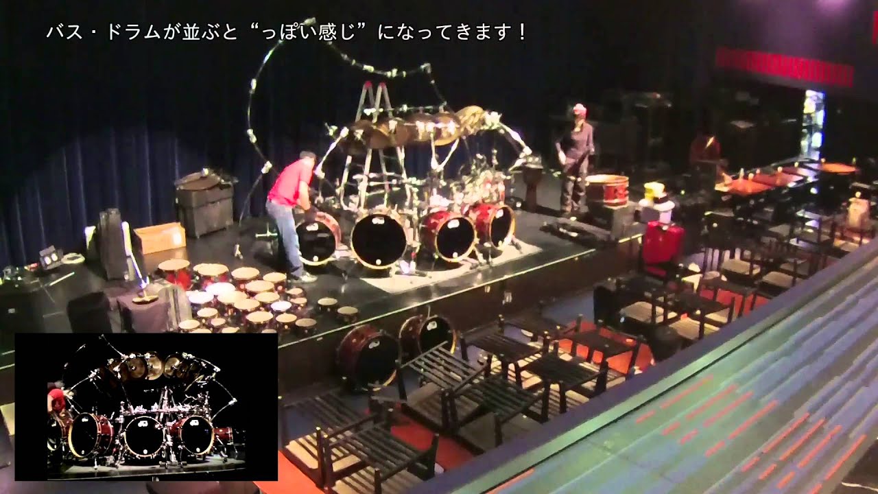Terry Bozzio's Monster Kit Set up＠20160104 Billboard Live Tokyo
